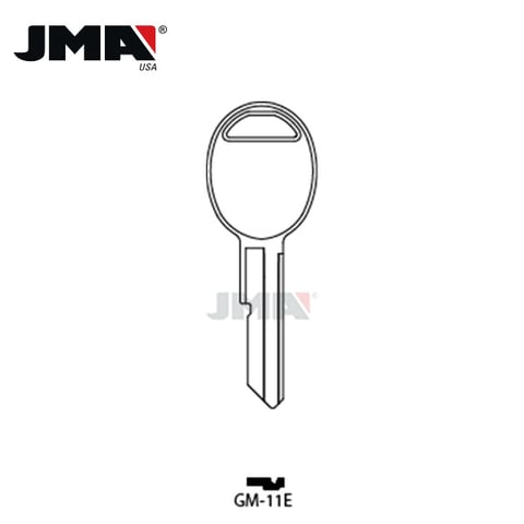 JMA – S1098D B51 GM Metal Key Blank / GM-11E