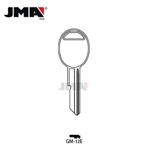JMA – B45 GM Metal Key Blank / GM-12E