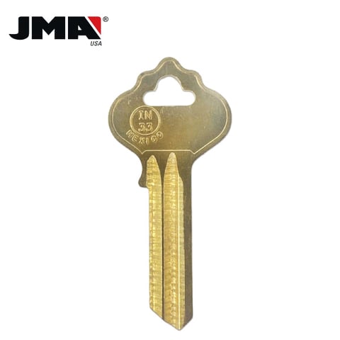 JMA – IN33 / 1054MT Ilco 5-Wafer Cabinet Key / Brass / ILC-2DE