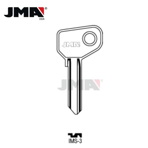 JMA – FT38 Alfa Romeo / Autobianchi / Ferrari / Fiat Metal Key Blank / Nickel Plate / IMS-3