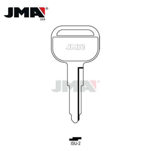 JMA – B57 GM / Isuzu Metal Key Blank / Nickel Plate / ISU-2