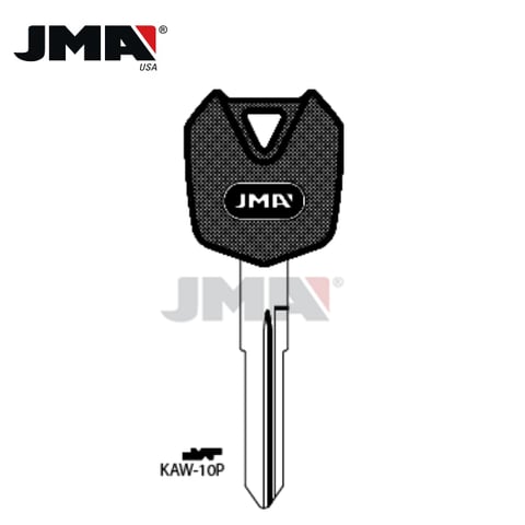 JMA – KW18DP Kawasaki Motorcycle Plastic Head Key Blank / KAW-10.P