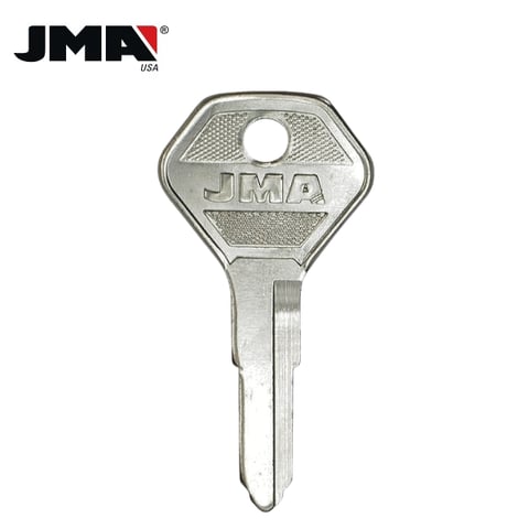 JMA – X103 / KA14 Kawasaki Motorcycle Metal Key Blank / Nickel Plate / KAW-3