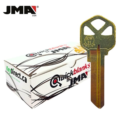 JMA – KW11BR Kwikset Metal Key Blank / Brass / KWI-5DE / 50 Pack
