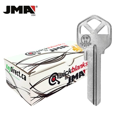 JMA – KW11NP Kwikset Metal Key Blank / Nickel / KWI-5DE / 50 Pack