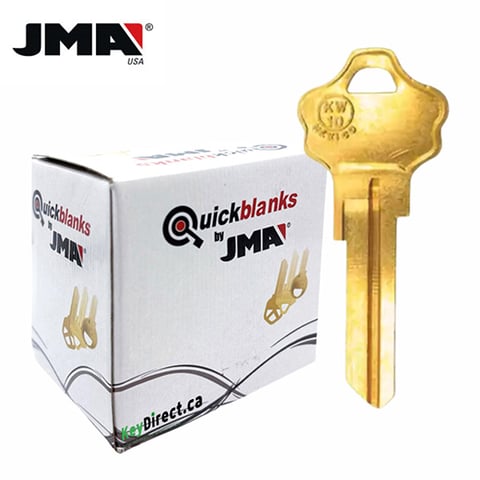 JMA – KW10 Metal Key Blank For Kwikset / Brass / KWI-2DE / 250 PACK