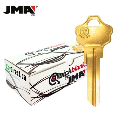 JMA – KW10 Metal Key Blank For Kwikset / Brass / KWI-2DE / 50 Pack
