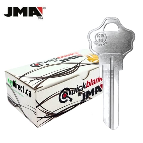 JMA – KW10 Metal Key Blank For Kwikset / Nickel / KWI-2DE / 50 Pack
