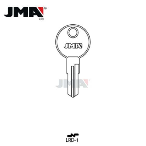 JMA – 1640-LD2 Larson Door Metal Key Blank / Nickel Plate / LRD-1