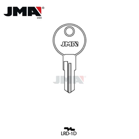 JMA – 1639-LD1 Larson Metal Key Blank / Nickel Plate / LRD-1D