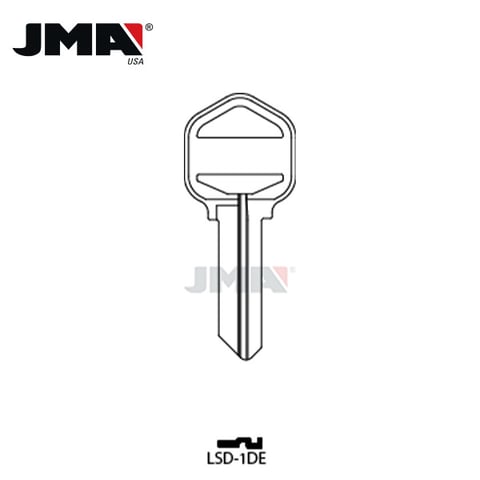 JMA – EZ1 Metal Key Blank For LSDA / LSD-1DE
