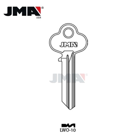 JMA – A1015LR Lockwood Metal Key Blank / Nickel Silver / LWO-10