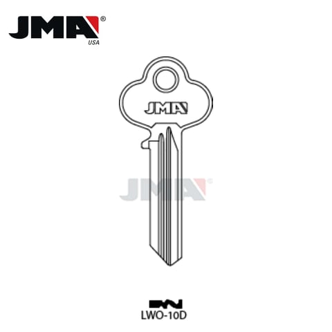 JMA – A1015L Lockwood Metal Key Blank / Nickel Silver / LWO-10D