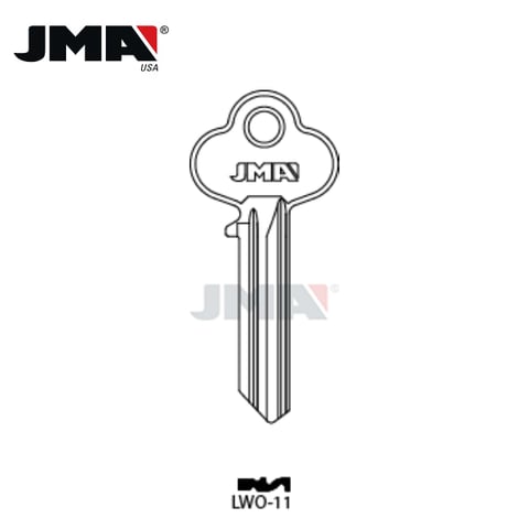 JMA – A1015NR Lockwood Metal Key Blank / Nickel Silver / LWO-11