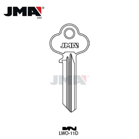 JMA – A1015N Lockwood Metal Key Blank / Nickel Silver / LWO-11D