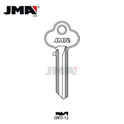 JMA – A1015PR Lockwood Metal Key Blank / Nickel Silver / LWO-12