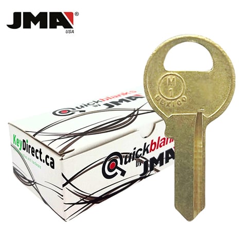 JMA – M1 1092 Metal Key Blank For Master Padlocks / Brass / MAS-10E / 50 Pack