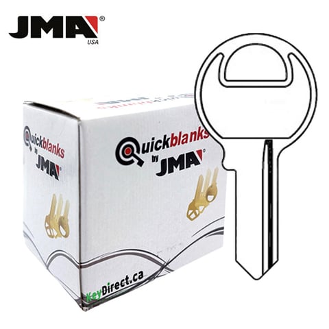 JMA – M1 1092 Metal Key Blank For Master Padlocks / M1NP / Nickel Plated / MAS-10E / 250 Pack