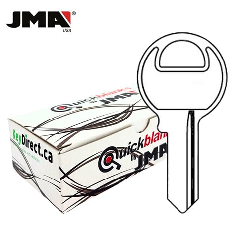 JMA – M1 1092 Metal Key Blank For Master Padlocks / Nickel Plated / MAS-10E / 50 Pack
