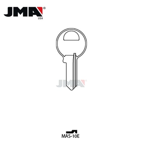 JMA – M1 1092 Metal Key Blank For Master Padlocks / Nickel Plate / MAS-10E