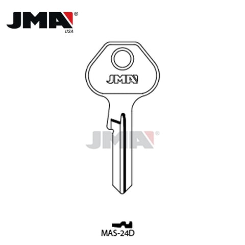 JMA – M26 Metal Key Blank / Nickel Plated / MAS-24D