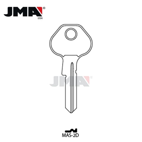 JMA – M21 / 1092-7000 Master Padlock Metal Key Blank / Brass / MAS-2DE