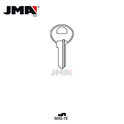 JMA – M2 Master Metal Blank Key / Brass / MAS-7E