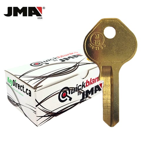 JMA – M16 Metal Key Blank For Master Padlock / Brass / MAS-9DE / 50 Pack
