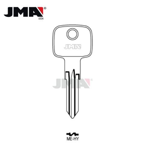 JMA – MB39 Mercedes Benz Metal Key Blank / Nickel Plate / ME-HY