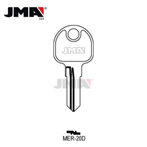 JMA – 1674 Wood & Treadway Metal Key Blank / MER-20D