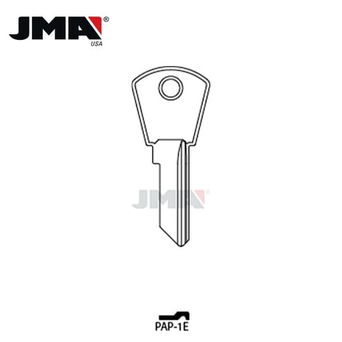 JMA – PZ1 Metal Key Blank for Papaiz / Brass / PAP-1E