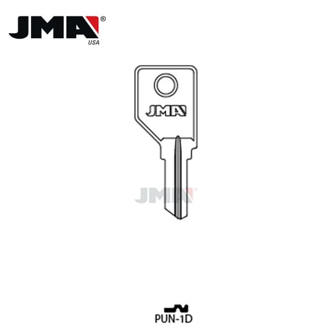 JMA – 1866-10 Pundra Metal Key Blank / PUN-1D