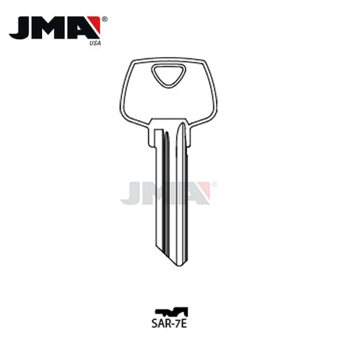 JMA – S22BR SARGENT Metal Key Blank / Brass / SAR-7E