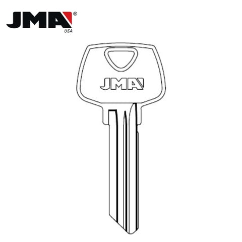 JMA – 01007LC Sargent Metal Key Blank / Nickel Silver / SAR-12