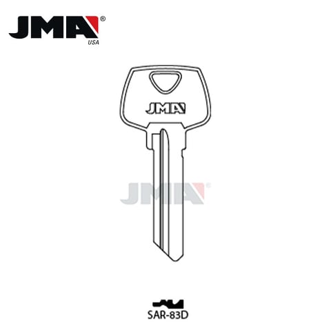 JMA – 01007RF Sargent Metal Key Blank / SAR-83D