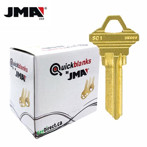 JMA – SC1BR Schlage Metal Blank Key / Brass / SLG-3E / 250 Pack