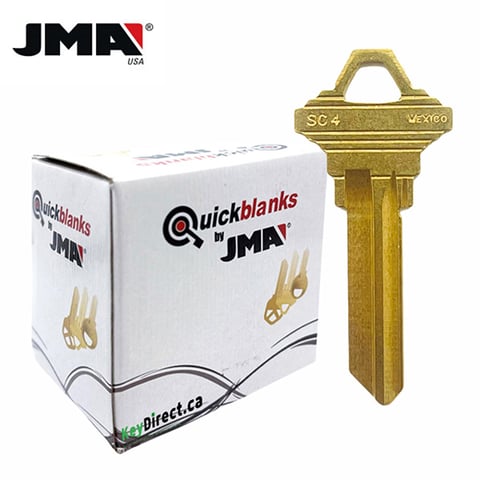 JMA – SC4BR Metal Key Blank For Schlage / Brass / SLG-4E / 250 Pack