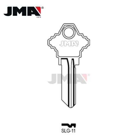 JMA – SC8 / Schlage Metal Key Blank / Nickel Plate / SLG-11