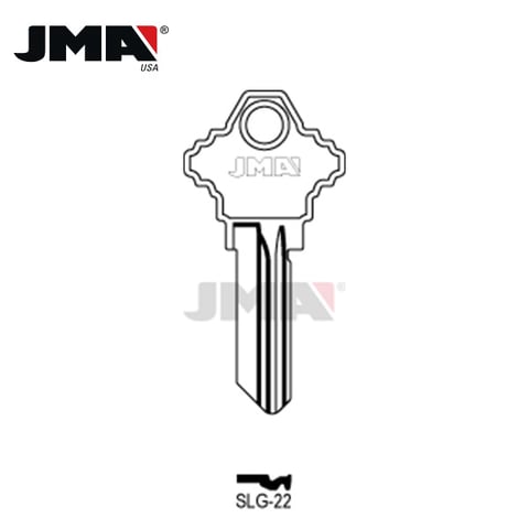 JMA – 1145G Schlage Metal Key Blank / Nickel Plate / SLG-22