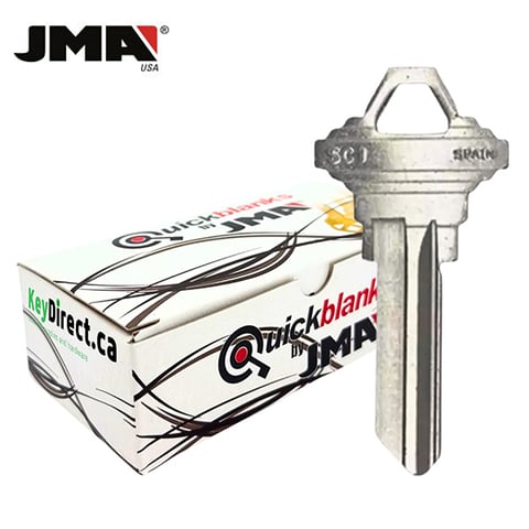 JMA – SC1NP Schlage Metal Blank Key / Nickel Plate / SLG-3E / 50 Pack