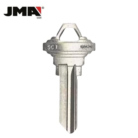 JMA – SC1NP Schlage Metal Blank Key / Nickel Plate / SLG-3E