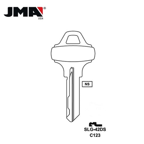 JMA – C123 Schlage Metal Blank Key SLG-42DS