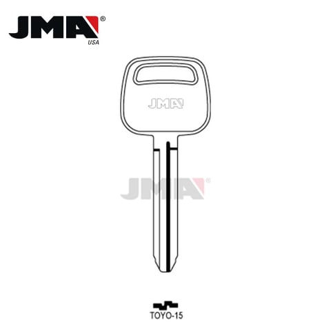 JMA – TR47 / X217 Toyota / Scion Big Head Mechanical Metal Key Blank / Nickel Plate / TOYO-15