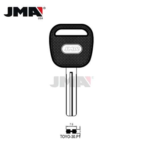 JMA – Lexus Short Blade High Security Plastic Head Key Blank / TOYO-30.P1