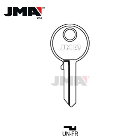 JMA – UN16 British Leyland/Jaguar Metal Key Blank / UN-FR