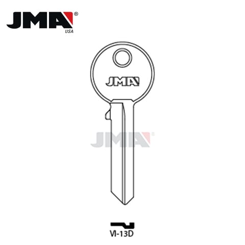 JMA – Viro Metal Key Blank / Nickel Plate / VI-13D