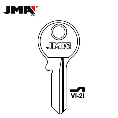 JMA – VR7 Viro Metal Key Blank / Nickel Plate / VI-2I