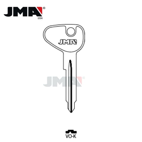JMA – V27 Metal Key Blank / Nickel Plate / VO-K