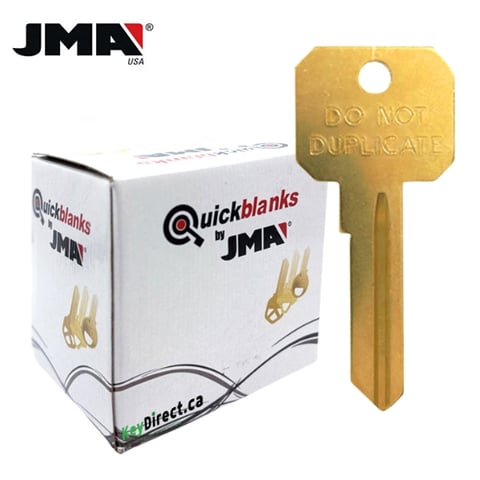 JMA – DND-WR3 Weiser Do Not Duplicate Metal Key Blank / Brass / WEI-3C.DO / 250 Pack