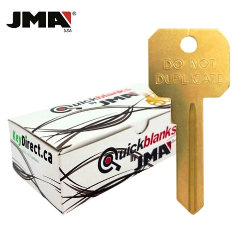 JMA – DND-WR3 Weiser Do Not Duplicate Metal Key Blank / Brass / WEI-3C.DO / 50 Pack